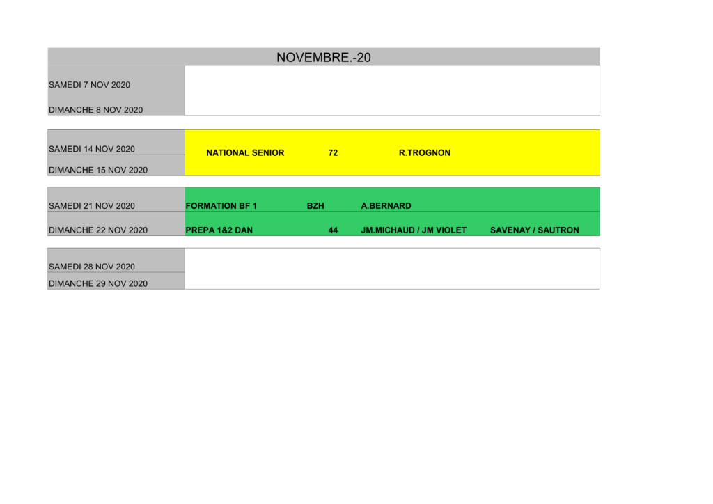 Calendrier Des Stages 21 Aikido Club Montaigu